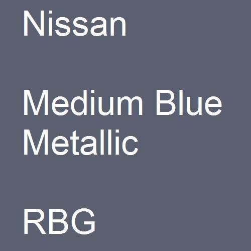 Nissan, Medium Blue Metallic, RBG.